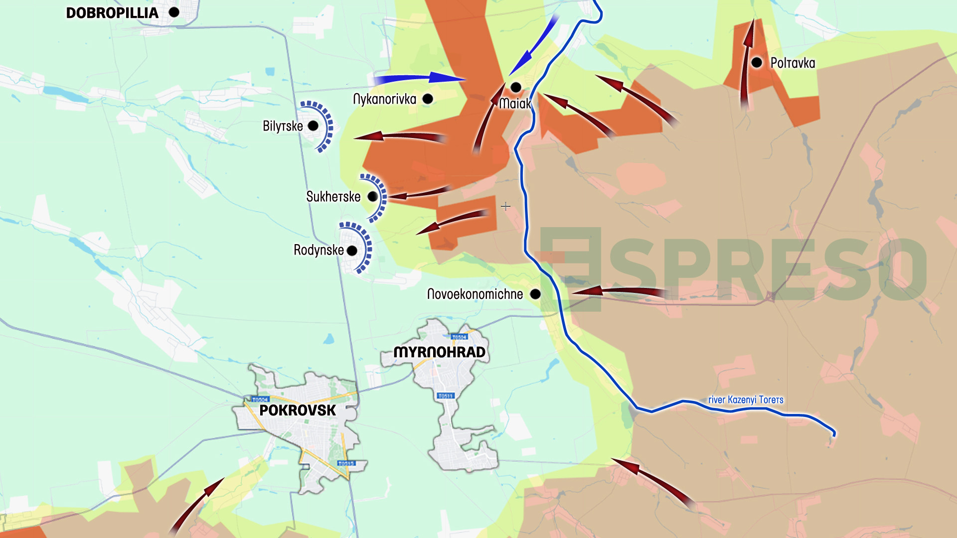 Ukraine Russia war live map, August 9-15