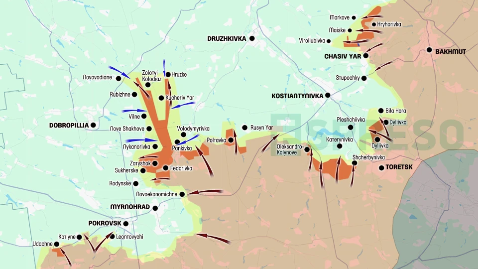 Ukraine Russia war live map, August 9-15