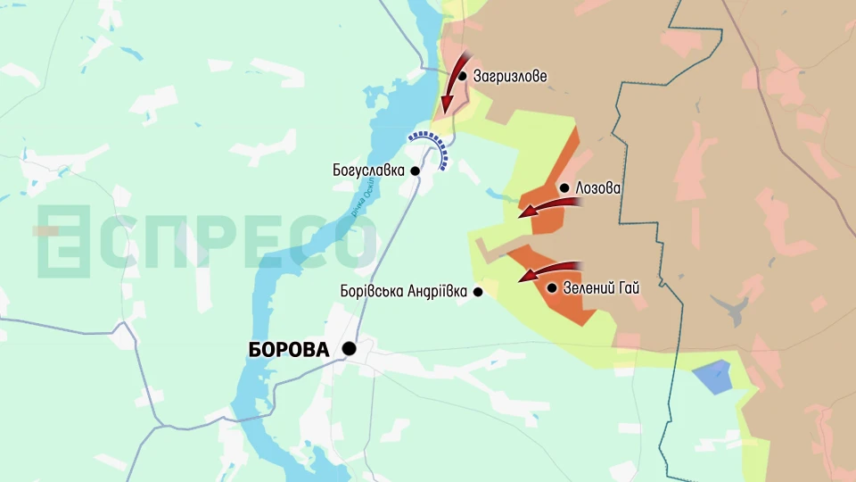 Карта бойових дій за 15-22 серпня