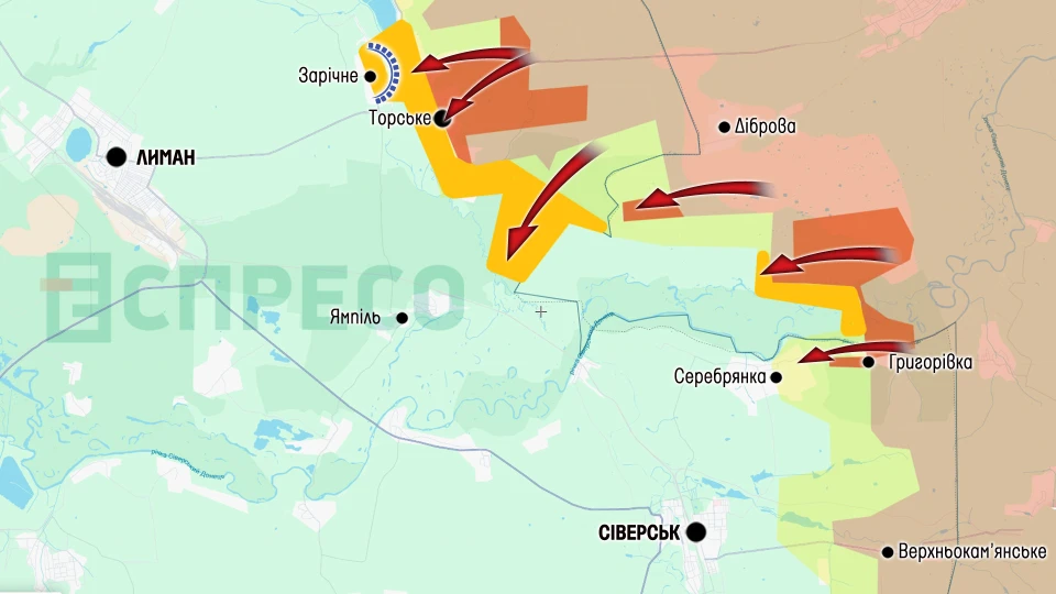 Карта бойових дій за 15-22 серпня