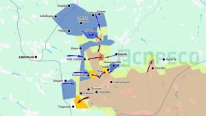 Карта бойових дій за 15-22 серпня