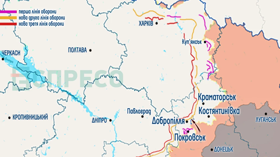 Карта ліній оборони