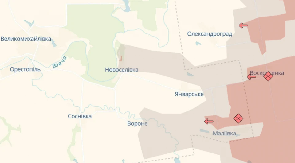 Російські війська просунулися поблизу трьох населених пунктів на Донеччині, - DeepState_3