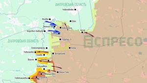 Карта бойових дій за 22-30 серпня