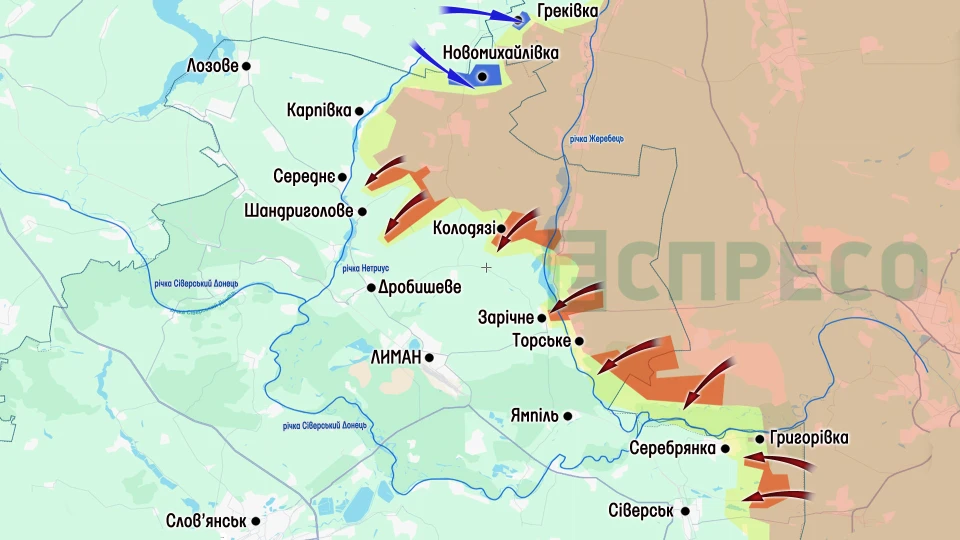 Карта бойових дій за 22-30 серпня