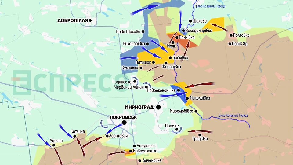 Карта Покровськ_вересень 05.09.25