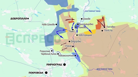 Карта бойових дій за 6-13 вересня