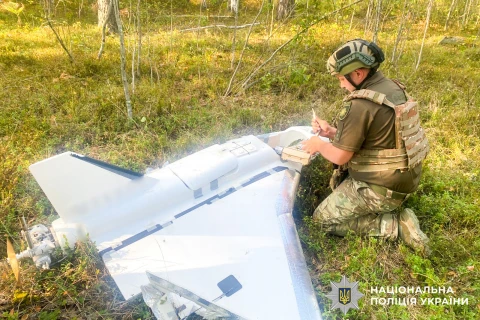 Правоохоронці обстежили уламки збитих БПЛА на Рівненщині