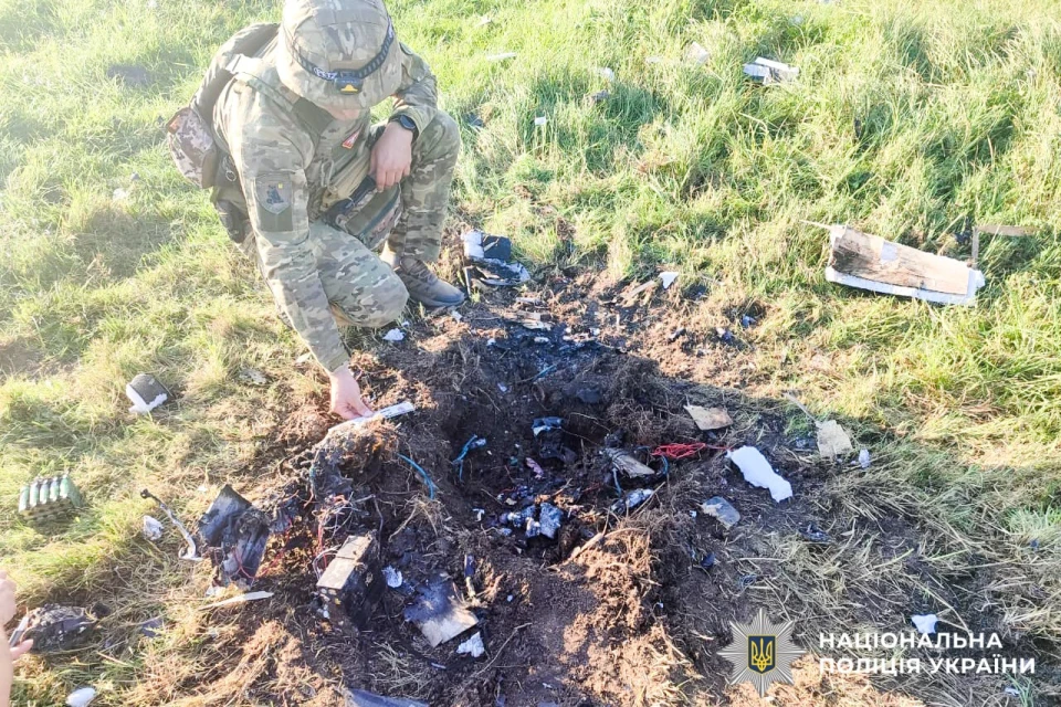 Правоохоронці обстежили уламки збитих БПЛА на Рівненщині