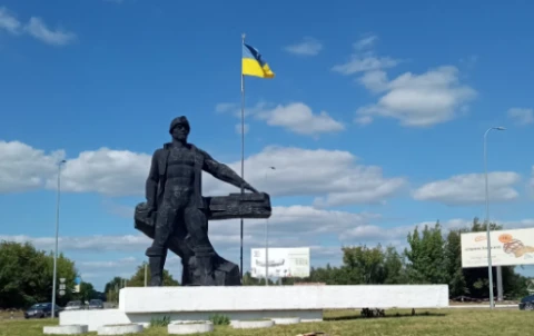 Пам'ятник шахтарю в Шептицькому