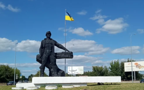 Пам'ятник шахтарю в Шептицькому