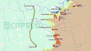 Карта бойових дій за 4-11 жовтня