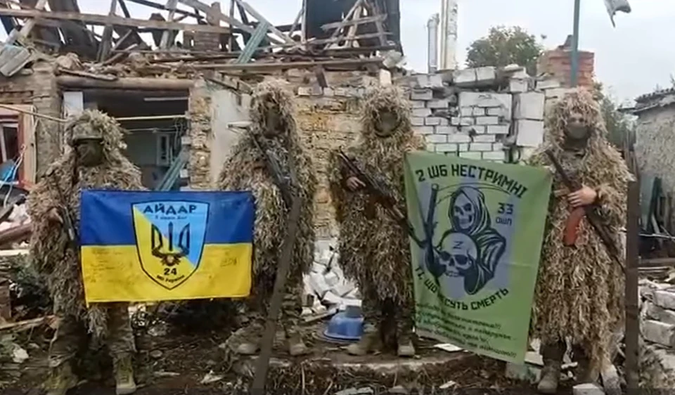 Бійці 24 штурмового батальйону "Айдар" і 33 штурмового полку у Малих Щербаках