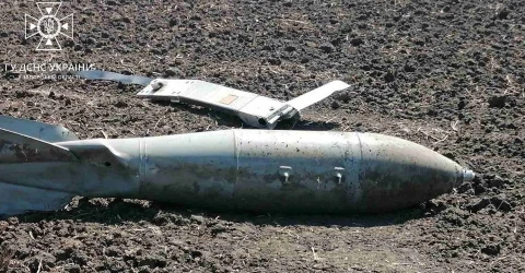 російська авіабомба КАБ-500 що впала у Запорізькій області, серпень 2023-го