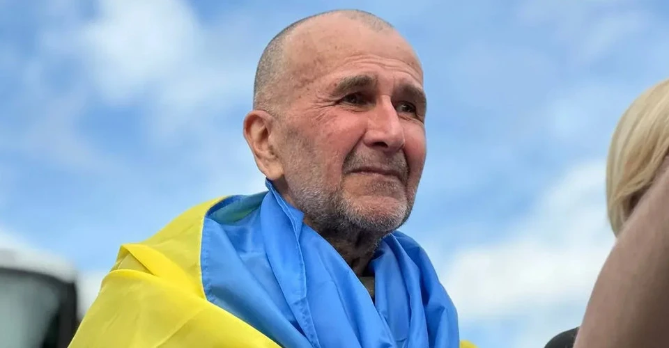 Володимир Миколаєнко у день звільнення з російського полону