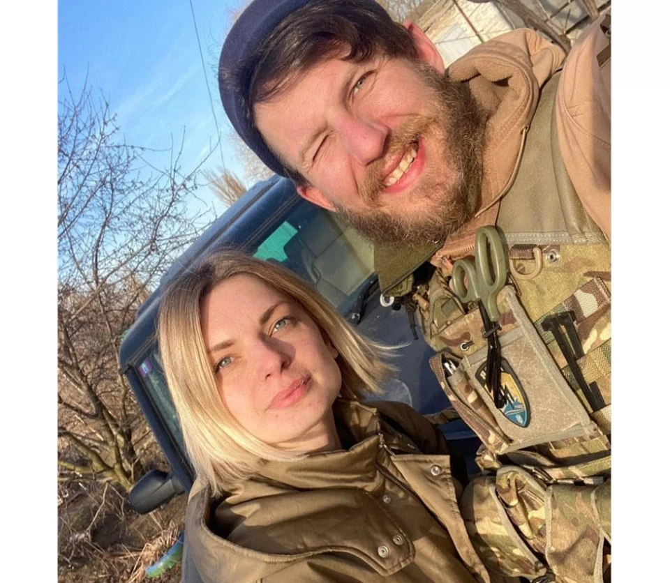 Ольга Валянік з чоловіком