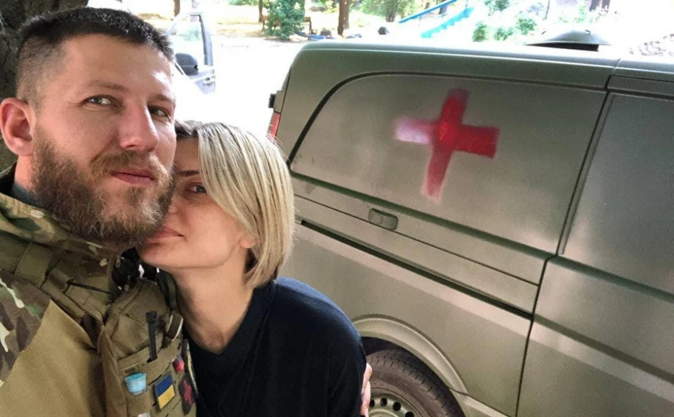 Ольга Валянік з чоловіком