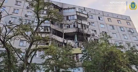 обстріл середмістя Херсону