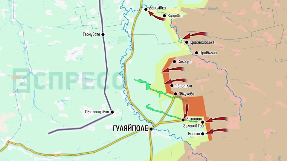 Карта бойових дій за 15-22 листопада