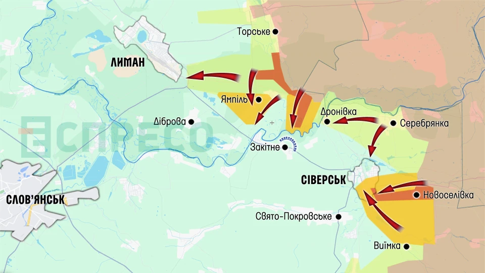 Карта бойових дій за 15-22 листопада