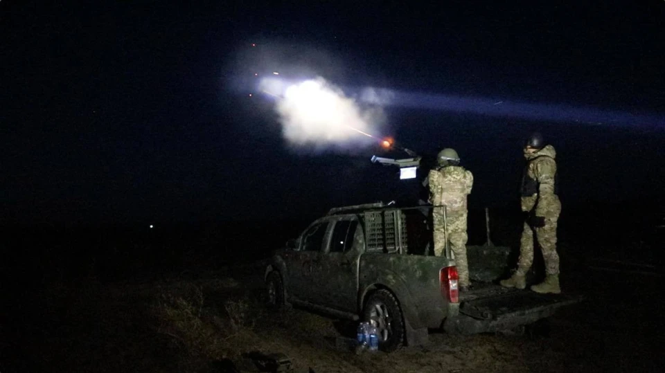 Нічні стрільби мисливців на дрони: у ПвК "Захід" показали тренування мобільних вогневих груп