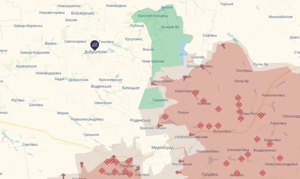 Добропільський напрямок станом на 29.11.2025