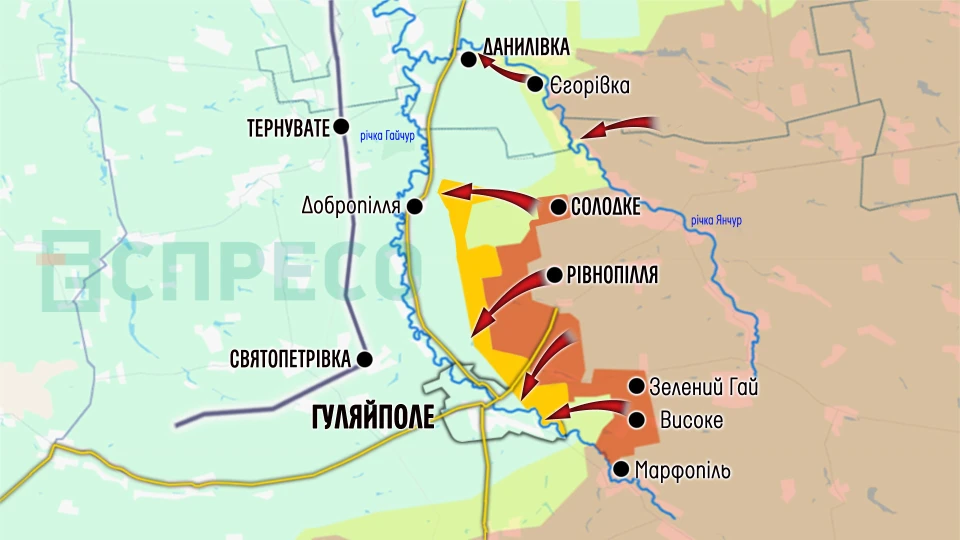 Карта бойових дій за 29 листопада - 6 грудня