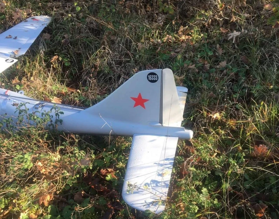 Уламки дрона, знайдені в сільській місцевості Ізмітського району Коджаелі 19 грудня 2025 року.