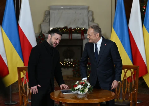 Володимир Зеленський і Дональд Туск