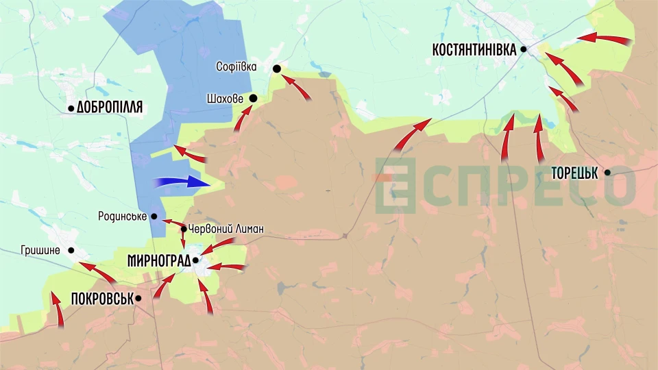 карта бойових дій