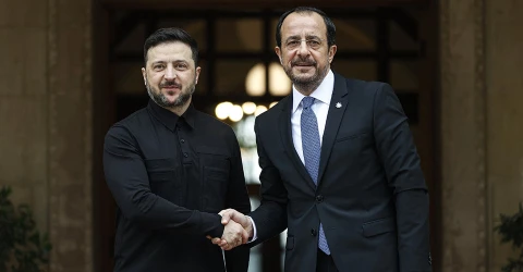 президент України Володимир Зеленський та президент Кіпру Нікос Христодулідес