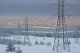 лінії електропередачі взимку