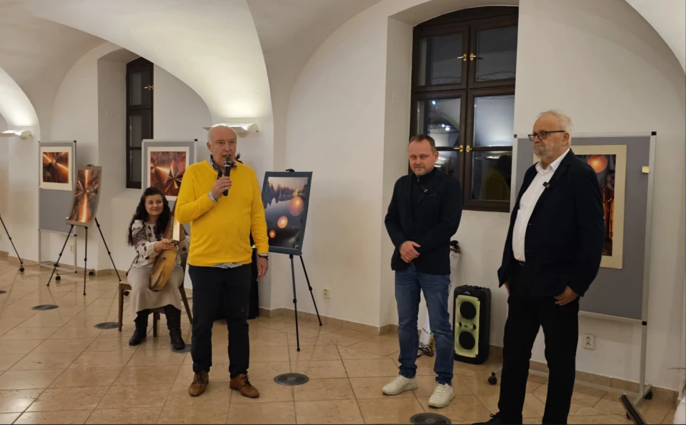 Ростислав Прокопюка, директор Українського інституту в Празі, відкриття виставки