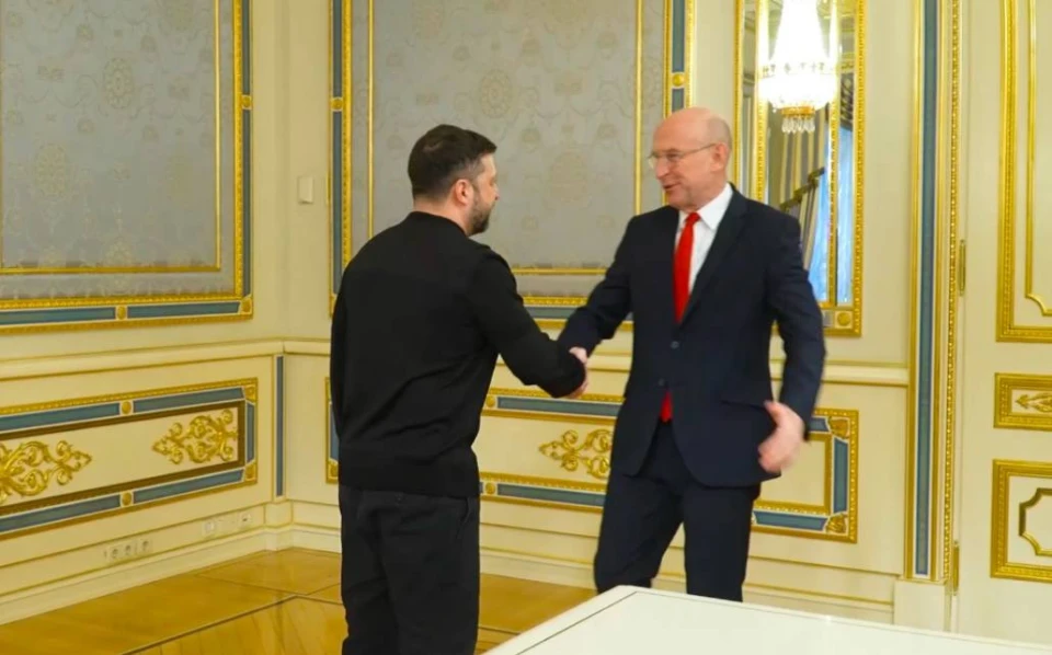 Президент України Володимир Зеленський разом із міністром оборони Великої Британії Джоном Гілі