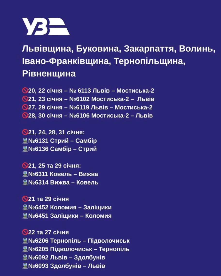 розклад приміських поїздів