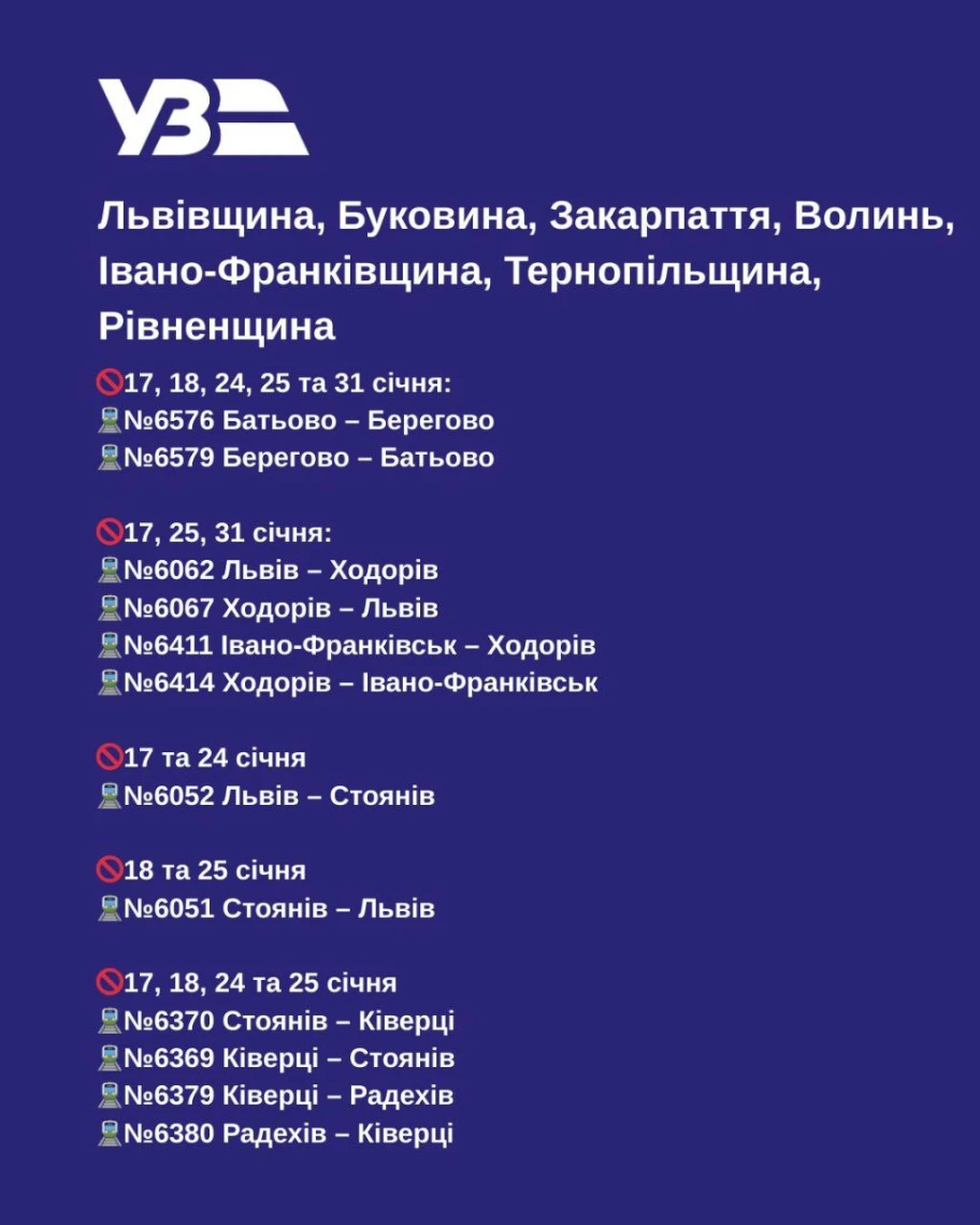 розклад приміських поїздів