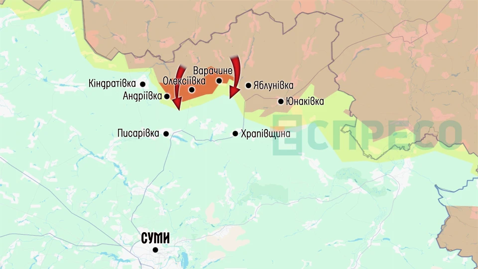 Карта бойових дій за період 10-17 січня
