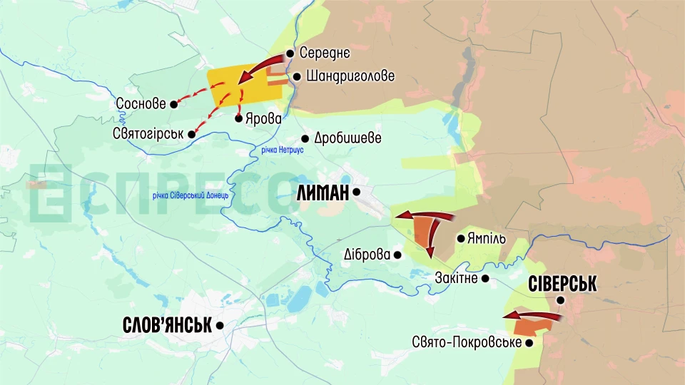 Карта бойових дій за період 10-17 січня
