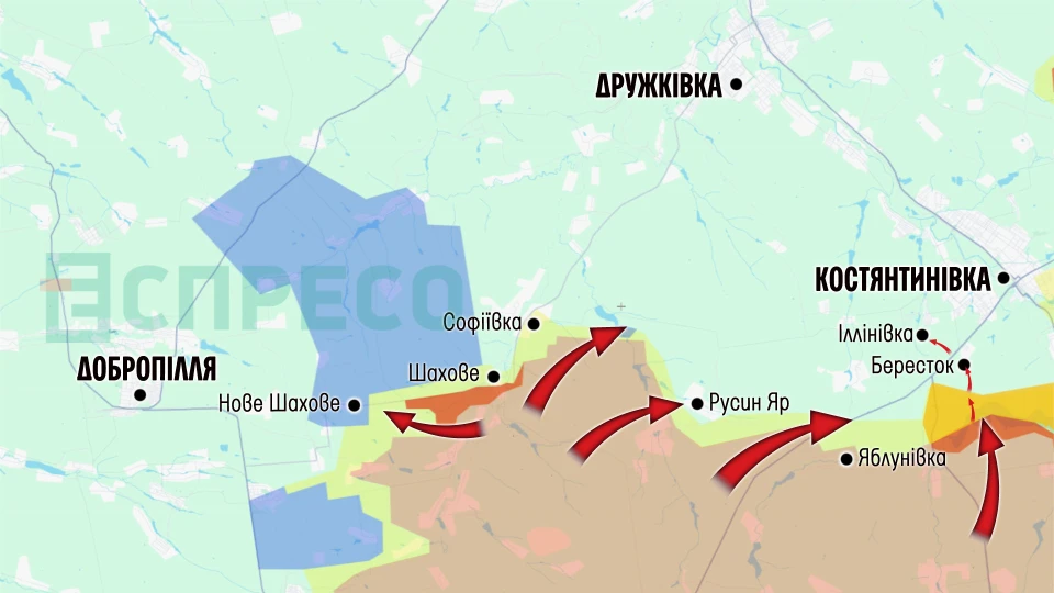 Карта бойових дій за період 10-17 січня
