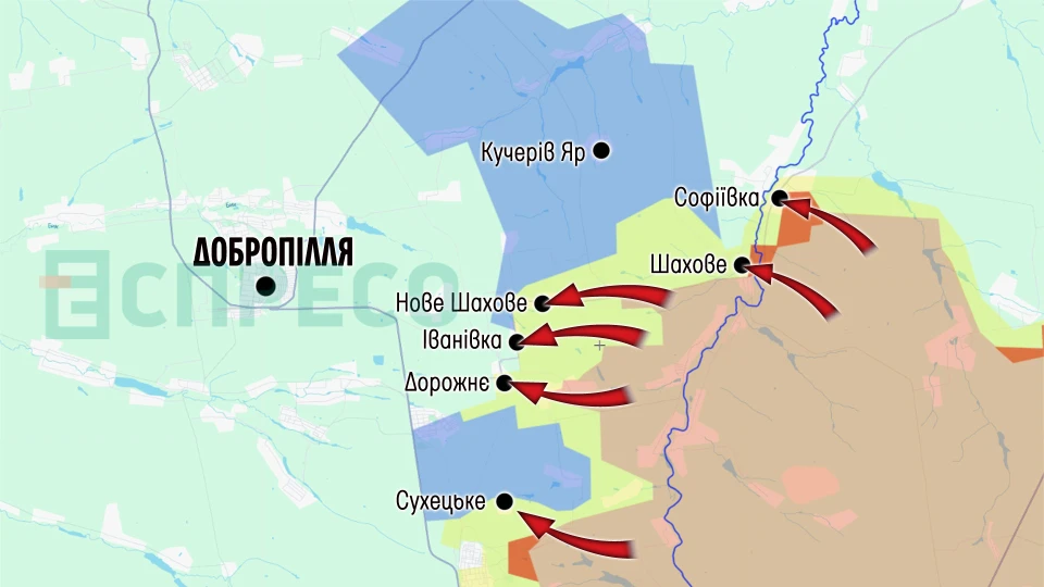 Карта бойових дій за 17-24 січня