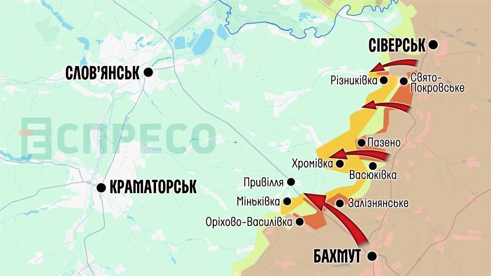 Карта бойових дій за 24-31 січня