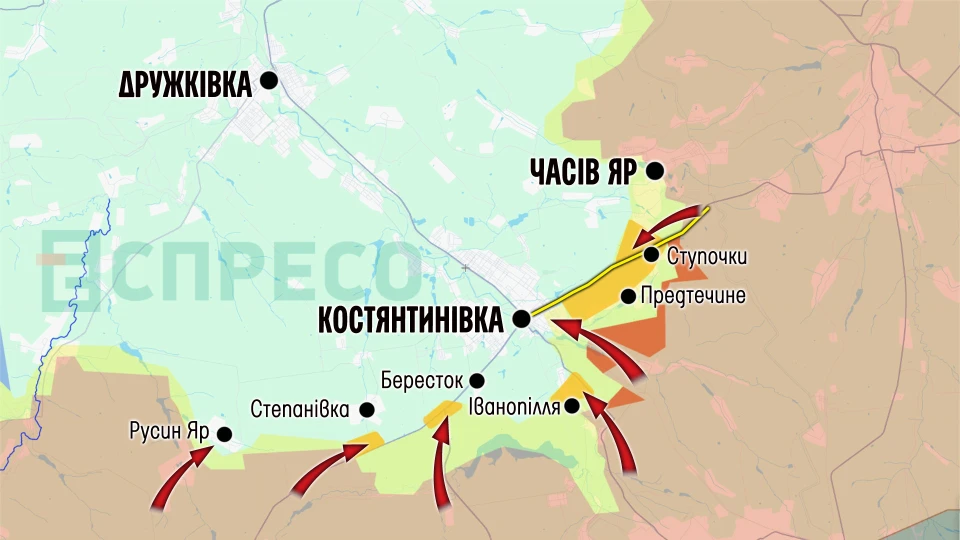 Карта бойових дій за 24-31 січня
