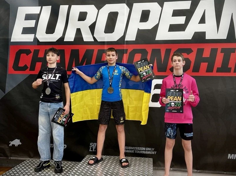 Школяр з Франківська Захар Гусєв став чемпіоном Європи з греплінгу