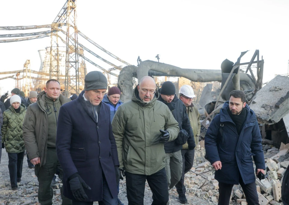 Генеральний секретар НАТО Марк Рютте разом із міністром енергетики України Денисом Шмигалем