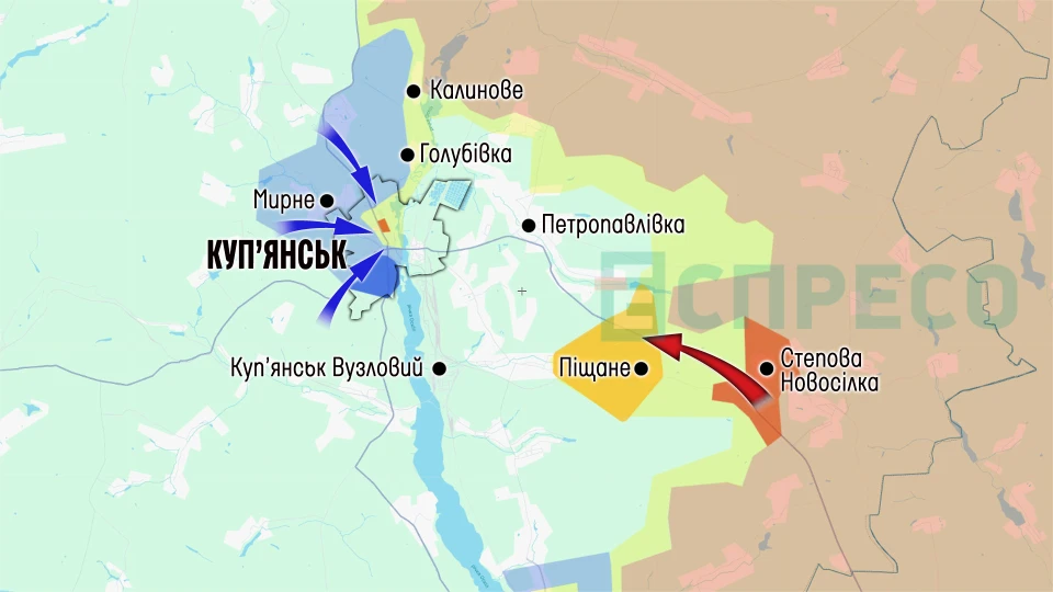 Карта бойових дій за січень 2026