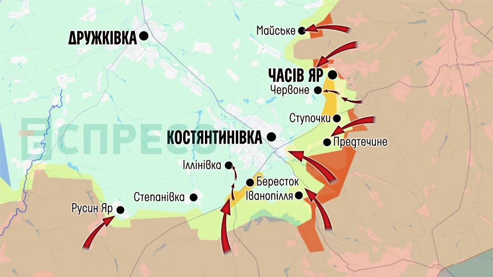 Карта бойових дій за січень 2026