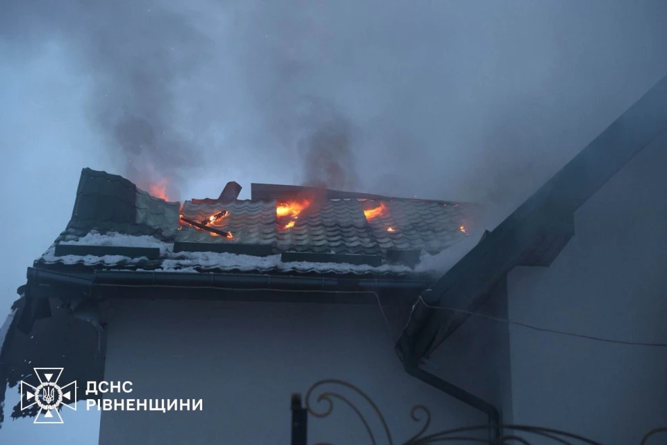 На Рівненщині внаслідок атаки РФ пошкоджені житлові будинки і критична інфраструктура