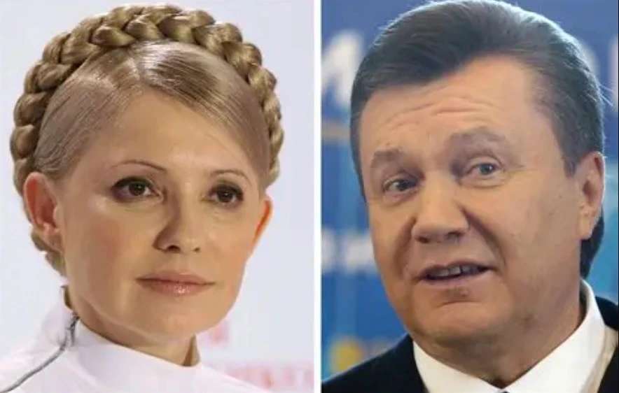 Юлія Тимошенко та Віктор Янукович у 2010 році