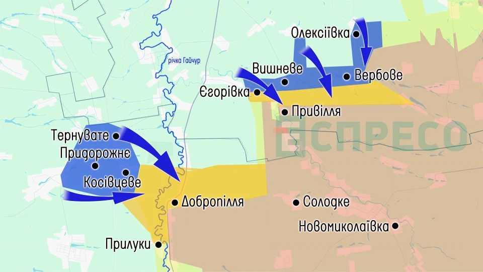 Карта бойових дій за 7-14 лютого