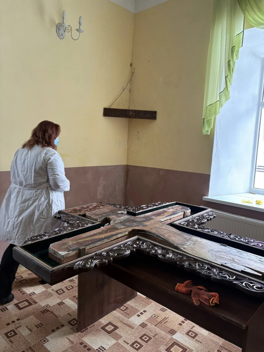 В Успенському соборі Володимира обстежили та законсервували унікальне "Розп’яття" XV століття